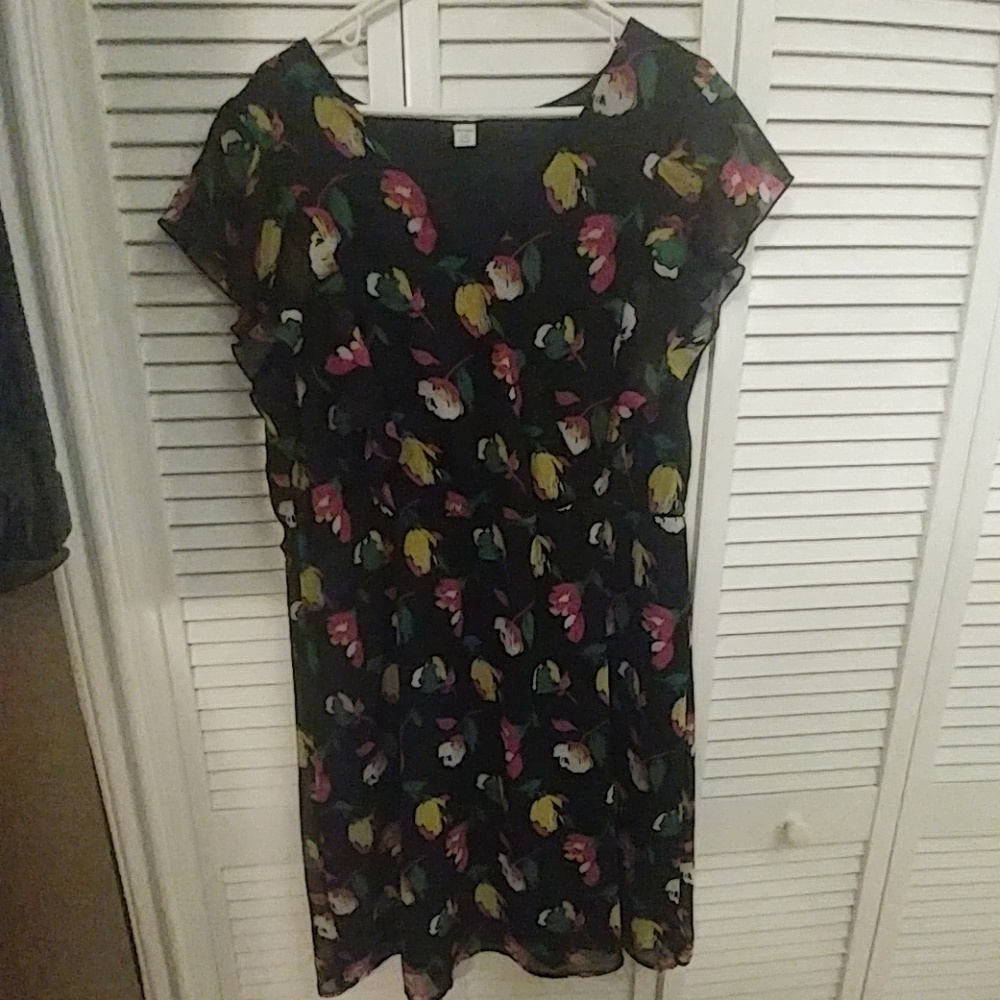 Old Navy XL Flower Chiffon Dress EUC